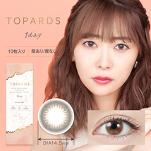 指原莉乃 カラコン トパーズ TOPARDS ワンデー 10枚入 1箱 コンタクトレンズ 1day 1日使い捨て さっしー UVカット ネット 通_画像6