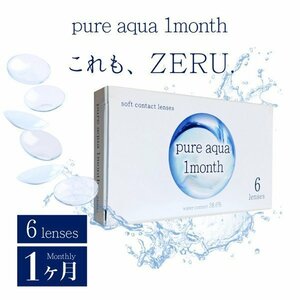 ピュアアクアワンマンス 2箱 6枚入 コンタクトレンズ ソフトレンズ ワンデーロイヤル 1ヶ月 マンスリー 1month 使い捨て 激