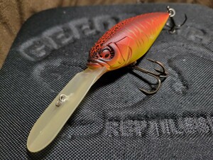 ★Megabass★DEEP-SIX メガバス ディープシックス 赤虎 中古品 Length 80mm Weight 7/8oz ディープクランク 伊東 由樹 クランクベイト