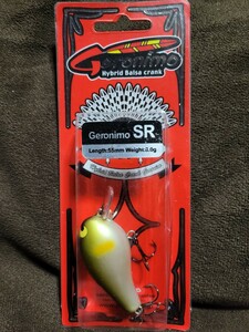 ★JACKALL★Geronimo SR ジャッカル ジェロニモ SR アユ 新品 パッケージ傷有 Length 55mm Weight 8.0g Hybrid Balsa Crank クランクベイト