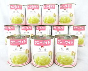 送料300円(税込)■st794■(0106)◎缶詰 サニーサイド 白桃 ダイスカット 850g 12缶【シンオク】