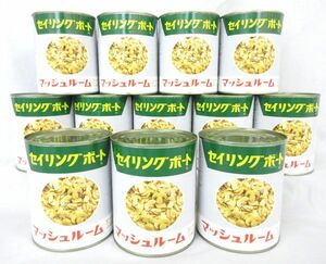 送料300円(税込)■st796■(0106)◎缶詰 セイリングボート マッシュルーム ピーセスステムス 850g 12缶【シンオク】