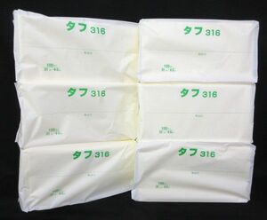 送料300円(税込)■cs017■丸善化工 不織布ふきん タフ 100枚入 イエロー 6点(600枚)【シンオク】