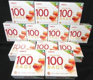 送料300円(税込)■az586■◎日東紅茶 DAY&DAY 紅茶ティーバッグ(100袋) 12点(1200袋)【シンオク】