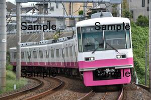 【鉄道写真】新京成8800形 8816F　普通松戸行　＠みどり台～京成稲毛　L版　(商品番号451)