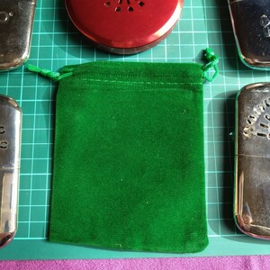 カイロケース スタンダードサイズ用　１枚　グリーン　緑　ハクキンカイロ 巾着袋 ハンディウォーマー ハンドウォーマ　