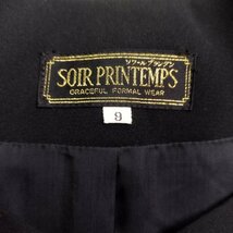 A136 SOIR PRINTEMPS ソワールプランタン 東京ソワール ジャケット ブラック フォーマル セレモニー 冠婚葬祭 ブラック サイズ 9_画像7