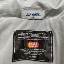 A183 YONEX ヨネックス ウィンドブレーカー ジャケット フード 内蔵 HEAT スポーツ ポリエステル トレーニング メンズ ブラック サイズ M_画像6