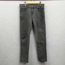 A241 DR. DENIM JEANSMAKERS ドクター デニム ジーンズ パンツ ストレッチ ストレート レディース メンズ ブラック サイズ 32/32_画像1