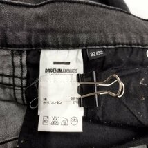 A241 DR. DENIM JEANSMAKERS ドクター デニム ジーンズ パンツ ストレッチ ストレート レディース メンズ ブラック サイズ 32/32_画像8