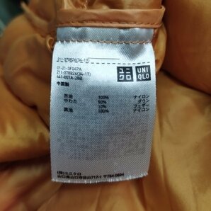 A320 UNIQLO ユニクロ ウルトラ ライトダウン ジャケット ライトブラウン フェザー 中綿 防寒 インナー レディース サイズ XLの画像7