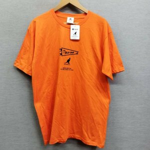 Z7 KANGOL × TRAILWISE カンゴール トレイルワイズ コラボ 美品 タグ付き Tシャツ スキー メンズ レディース オレンジ オールシーズン