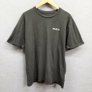 Z43 RVCA ルーカ MALTINATIONAL SLUB ST ロゴ プリント Tシャツ サーフ スケート メンズ オールシーズン グレー サイズ S