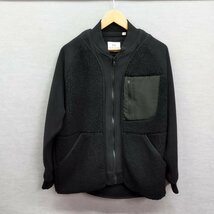 Z106 UNIQLO ユニクロ and White Mountaineering ホワイトマウンテニアリング フリース オーバーサイズ ジャケット テック サイズ S 古着_画像2