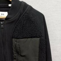 Z106 UNIQLO ユニクロ and White Mountaineering ホワイトマウンテニアリング フリース オーバーサイズ ジャケット テック サイズ S 古着_画像3