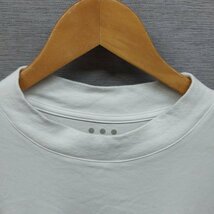 A494 three dots スリードッツ Tシャツ 半袖 丸首 クルーネック シンプル 無地 ホワイト 白 コットン100％ メンズ M インナー_画像2