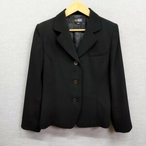 A504 SOIR BENIR ソワール ベニール ジャケット ブラック フォーマル 喪服 襟 肩パット ゆったり 黒 レディース サイズ 11ABR 東京ソワール