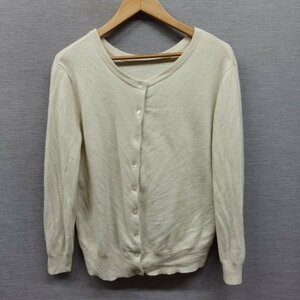 Z178 ROPE long sleeve cardigan ivory cream simple ound-necked wool cashmere . Blend office casual hand .. on goods Rope 