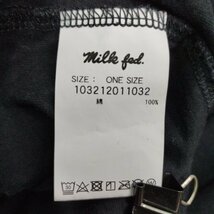 Z211 MILKFED. ミルクフェド ICE CREAM アイスクリーム プリント 両面 半袖 Tシャツ レディース オールシーズン ブラック サイズ ONE_画像9