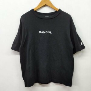 Z310 KANGOL FREAKS STORE 別注 半袖 Tシャツ S ブラック ロゴ 刺繍 ビッグシルエット オーバーサイズ カンゴール フリークスストア