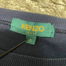 希少 KENZO ケンゾー デカロゴ刺繍 スウェット プルオーバー ネイビー XXL_画像7