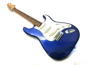 1000円スタート エレキギター Squier? ストラトキャスタータイプ 音出し確認済み 本体のみ ブルー 弦楽器 6弦 音楽 演奏 ライブ COYA BSM11