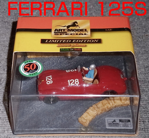  limited goods ART 1/43 Ferrari 125S CORTESE 128 number car 1947 F1 Blum BRUMM Ferrari