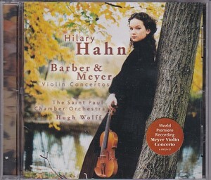 ★CD SONY Barber.Meyer Violin Concertos バーバー.メイヤー:ヴァイオリン協奏曲*ヒラリー・ハーン(Hilary Hahn)