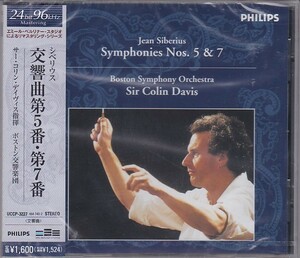 ★CD DG シベリウス:交響曲第5番.第7番 *サー・コリン・デイヴィス(Sir Colin Davis)/24BIT.96KHz