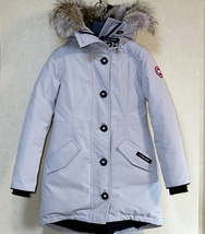 ◇正規品 CANADAGOOSE カナダグース ROSSCLAIR PARKA FF ロスクレアパーカ ダウンコート XS ベージュ コヨーテファー レディース 極美品_画像2