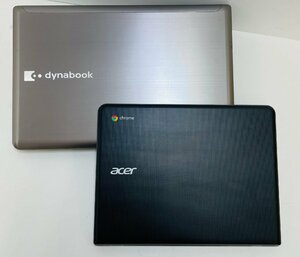 LA1002C【2台セット】① acer chromebook C851-A14N ② TOSHIBA satelite T652/W6UHB　N