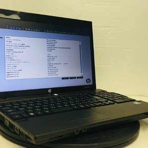 KI1319CO 【ジャンク/HDDなし/BIOS〇】 hp ProBook 4520s CPU：Core(TM) i3 CPU M370 CPU @ 2.40GHz HDD:なし メモリ: 2GB Nの画像1