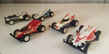 TAMIYA タミヤ ミニ四駆 サンダー、セイント、ファイヤー、スーパードラゴン 80年代当時物5台まとめて_画像3