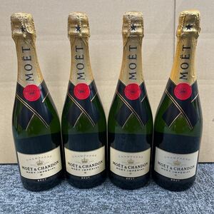 40. ★未開栓★ MOET ＆CHANDON 4本まとめ モエ エ シャンドン インペリアル CHAMPAGNE シャンパン 750ml 12％ 古酒 