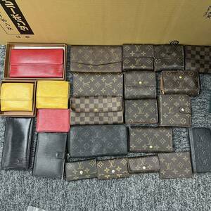 387.◎1円スタート・23点まとめ売り◎LOUIS VUITTON ルイヴィトン 長財布 折り財布 キーケース モノグラム ダミエ エピ レディース メンズ