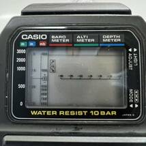 ★1円スタート★CASIO カシオ DIGITAL BAROMETER デジタルバロメーター BM-100WJ クォーツ ジャンク 腕時計 ブラック ケースのみ 中古品_画像8