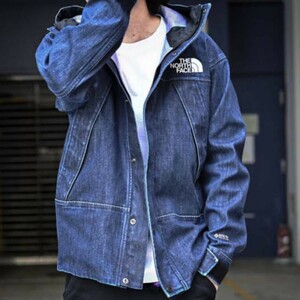 【試着のみ】THE NORTH FACE ノースフェイス GTX Denim Mountain Jacket M デニム インディゴ マウンテンジャケット