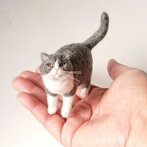 羊毛フェルト猫 ブリティッシュショートヘア ハンドメイド