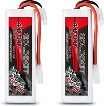 GOLDBAT 4000mAh 50C 2S 7.4V リポバッテリー TAMI YA プラグ付き 2個入り Lipo バッテリー_画像1