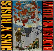 Guns N' Roses / Appetite For Destruction レコード WX 125 発禁ジャケット ステッカー付_画像1