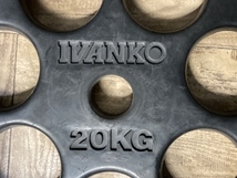 IVANKO イヴァンコ ラバーオリンピックバーベルプレート 20Kg×2/穴系50mm 「16543」_画像5