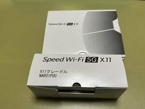 NEC Speed Wi-Fi 5G X11 NAR01SHU チタニウムグレー ＆クレードル NAR01PUU セット 