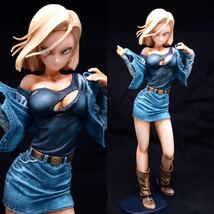 ドラゴンボール フィギュア リペイント 人造人間 18号 生脚に変更 ピアス変更 GLITTER&GLAMOURS -ANDROID NO.18- フィギュア DRAGON BALL_画像1