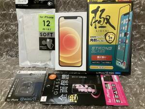 送料無料 おまけ多数 新同美品 iPhone12 mini 64GB UQモバイル版SIMロック解除 SIMフリー ホワイト ネットワーク〇 バッテリー最大容量88%