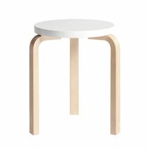 未組立♪正規品♪artek Stool60 ホワイトラッカー アルヴァ・アアルト アルテック スツール60 未使用品 Alvar Aalto 北欧 ブランド家具_画像1