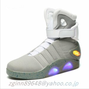 バック・トゥ・ザ・フューチャー 未来の靴 スニーカー シューズ 黒 LED点灯 海外限定 レプリカ 2色