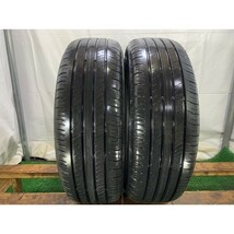 2021年製 8分山 ダンロップ ENASAVE EC300+ 215/60R17 96H 2本/札幌市手渡し可/中古オンロードタイヤ(夏タイヤ) オデッセイ等 F_95_画像1