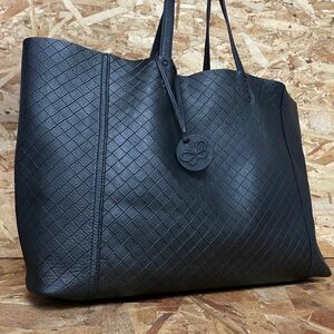 1円~美品 ボッテガヴェネタ イントレチャート BOTTEGA VENETA ブラック 男女 白タグ トートバッグ ビジネスバッグ 大容量 イントレッチオ