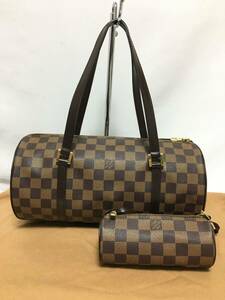 【美品】 ルイヴィトン ダミエエベヌ パピヨン30 ハンドバッグ ボストンバッグ N51303 LOUIS VUITTON 