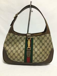 グッチ ニュージャッキー　シェリーライン　 GGキャンバス ショルダーバッグ ハンドバッグ GUCCI 